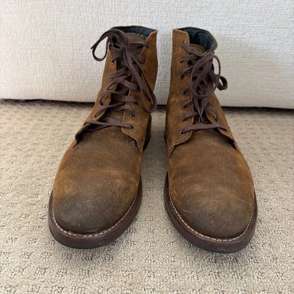 Thursday‎ Boot Company President Everyday Boots Mocha Suede Lace Up Men US 12